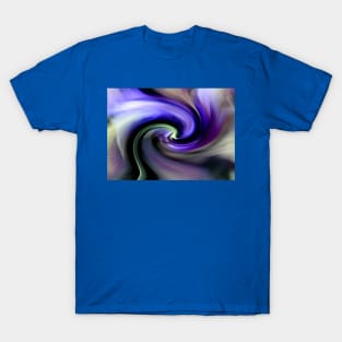 Abstract Purple Iris Flower T-Shirt